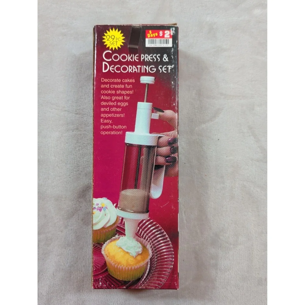 Midwestern Home Products 29 Pc Cookie Press and Decorating‎ Set P41106 New